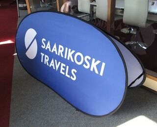 Banneri Saarikoska Travels 200x100cm