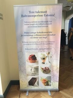 Advertising wall for Rahvusooper Estonia